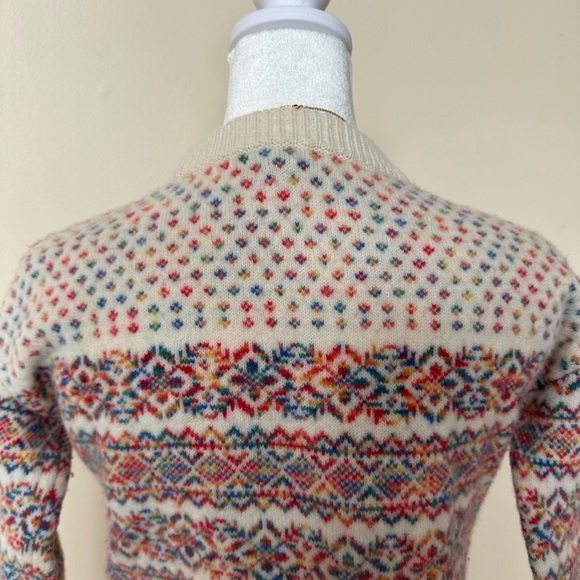 Multicolor Patterned Men's Sweater - Picture 6 of 8